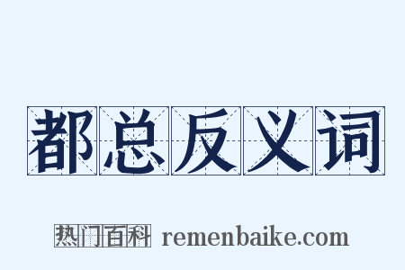 都总反义词是什么意思的图片
